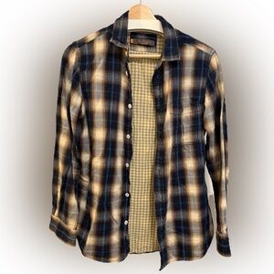 Ben Sherman distressed flannel shirt